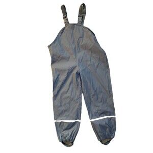 Lupilu Kids Rain Bib Overalls Grey Size 6-8 Years Reflective Puddle Suit